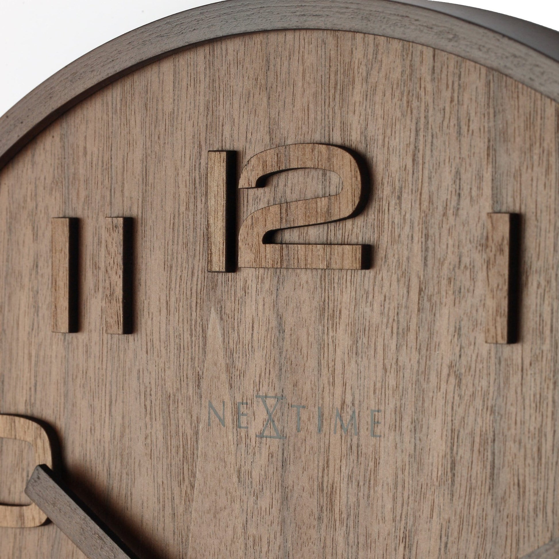 Wall clock - 35 cm - Wood - 'Wood Wood Medium' Wall clock NeXtime Clocks