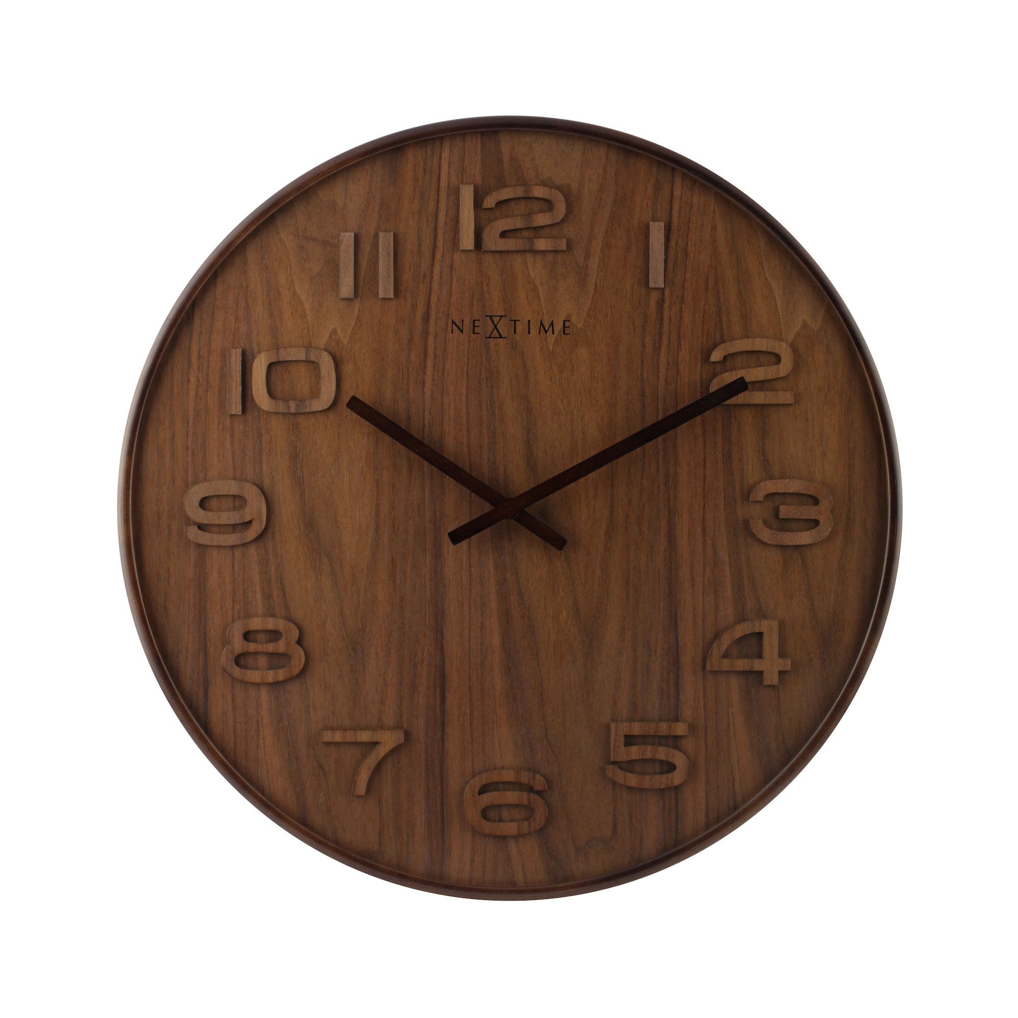 Wall clock - 35 cm - Wood - 'Wood Wood Medium' 35cm 35cm Wall clock NeXtime Clocks