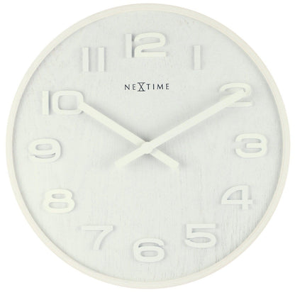 Wall clock - 35 cm - Wood - 'Wood Wood Medium' 35cm 35cm Wall clock NeXtime Clocks