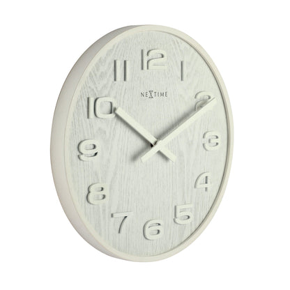 Wall clock - 35 cm - Wood - 'Wood Wood Medium' Wall clock NeXtime Clocks