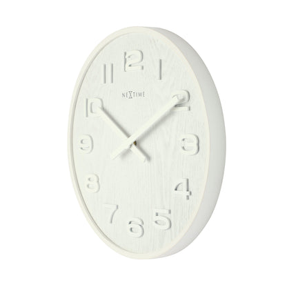 Wall clock - 35 cm - Wood - 'Wood Wood Medium' Wall clock NeXtime Clocks