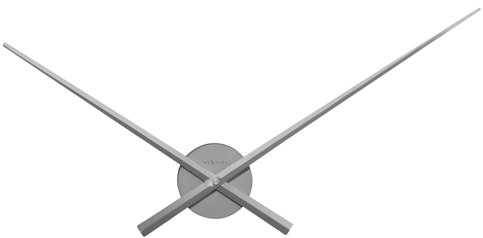 Wall clock - 70 cm - Aluminum - 'Hands' Silver Silver Wall clock NeXtime Clocks