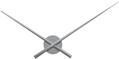 Wall clock - 70 cm - Aluminum - 'Hands' Silver Silver Wall clock NeXtime Clocks