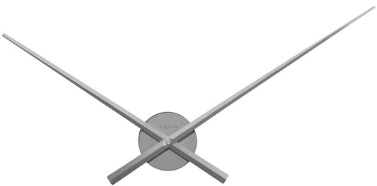 Wall clock - 70 cm - Aluminum - 'Hands' Silver Silver Wall clock NeXtime Clocks