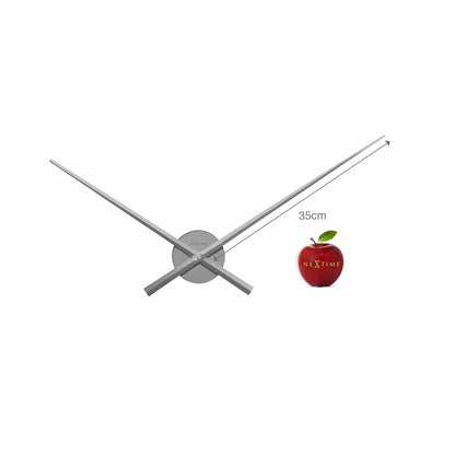 Wall clock - 70 cm - Aluminum - 'Hands' Wall clock NeXtime Clocks