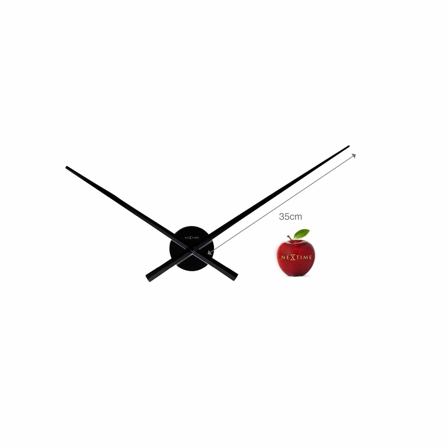 Wall clock - 70 cm - Aluminum - 'Hands' Wall clock NeXtime Clocks