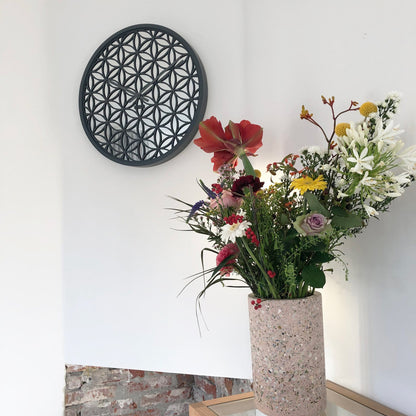 Wall clock - 50 cm - Wood/Mirror - 'Bella Mirror' Wall clock NeXtime Clocks