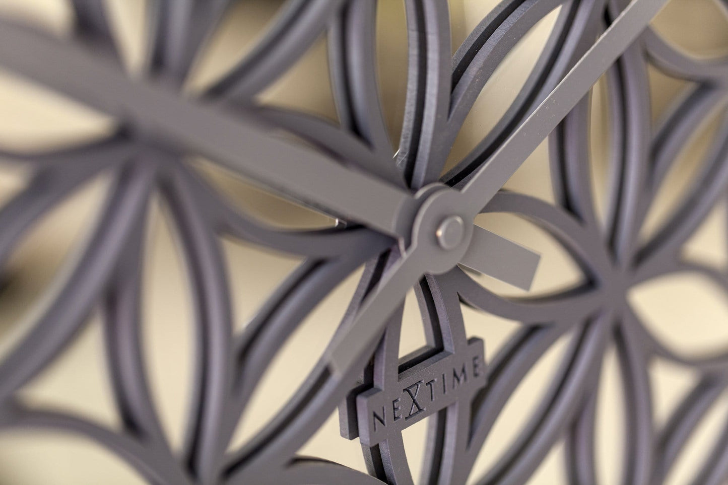 Wall clock - 50 cm - Wood/Mirror - 'Bella Mirror' Wall clock NeXtime Clocks