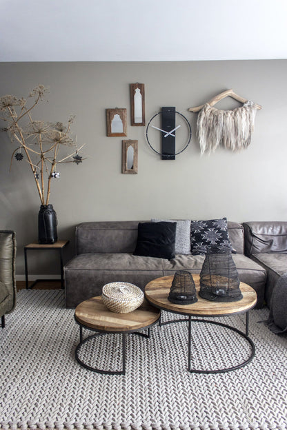 Wall clock - 50.8 x 58.2 x 4.3 cm - Wood/Steel Wall clock NeXtime Clocks