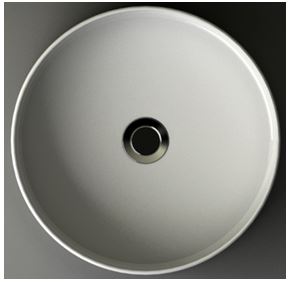 Link Design Ronde Wastafel Wiesbaden Diameter 40Cm in Wit Wastafels Sanitairluxe