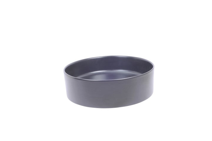 Link waskom rond 40 x 12 cm keramiek mat zwart Wastafels -> Waskommen Sanitairluxe