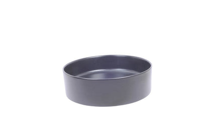 Link waskom rond 40 x 12 cm keramiek mat zwart Wastafels -> Waskommen Sanitairluxe