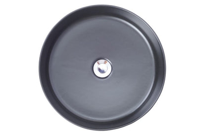 Link waskom rond 40 x 12 cm keramiek mat zwart Wastafels -> Waskommen Sanitairluxe
