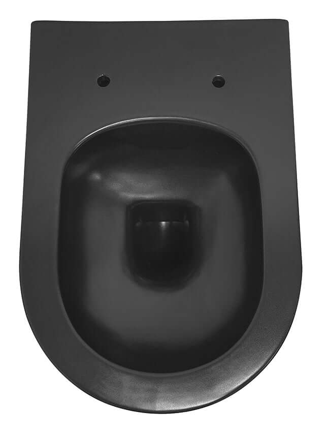Stereo randloos wandtoilet 53 cm matzwart (exclusief zitting), Wiesbaden