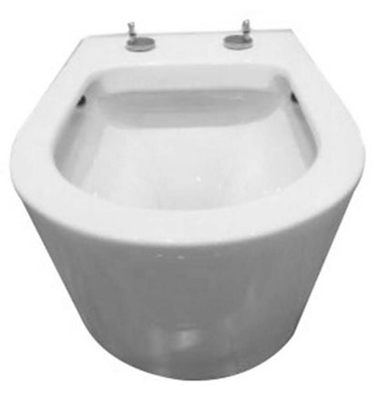 Flow Hangtoilet Wiesbaden Randloos Diepspoeling met eenvoudige reiniging (inclusief zitting)
