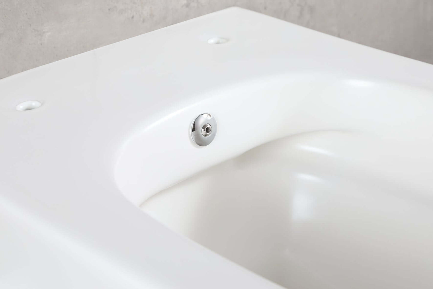 Bidesta randloos wandtoilet Wiesbaden met bidetkraan koud water in mat wit