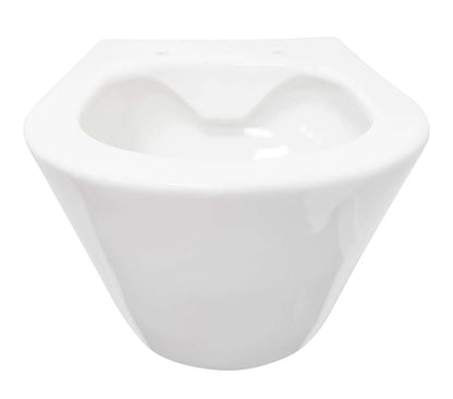 Stereo randloos wandtoilet met Flatline toiletbril Glanzend wit, Wiesbaden