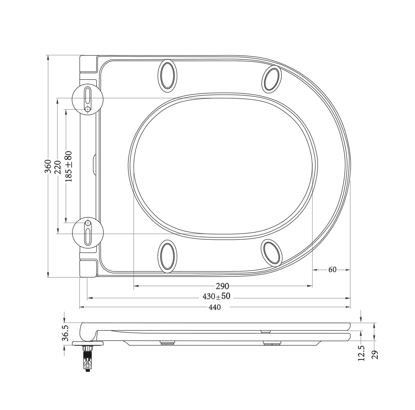 Vesta Randloos Wandtoilet Wiesbaden met Flatline Toiletbril Soft Close en Quick Release Mat Wit