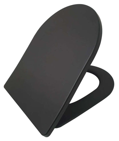 Vesta Shade Slanke Toiletbril Wiesbaden met Soft Close en Deksel in Matzwart