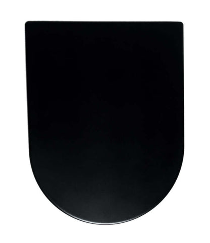 Vesta Soft Close Toiletbril voor Wandtoilet 52 cm Mat Zwart Wiesbaden