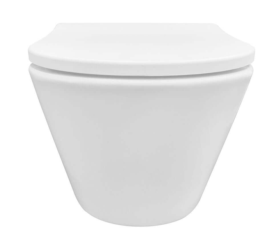 Vesta Washdown Randloos Wandtoilet Wiesbaden Mat Wit (Incl. Flatline Zitting Mat Wit)