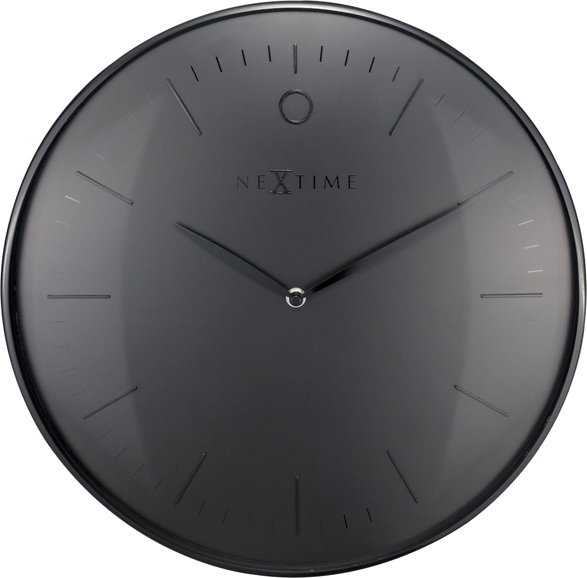Wall clock- 40 cm - Metal - Dome shaped glass- 'Glamour' Wall clock NeXtime Clocks