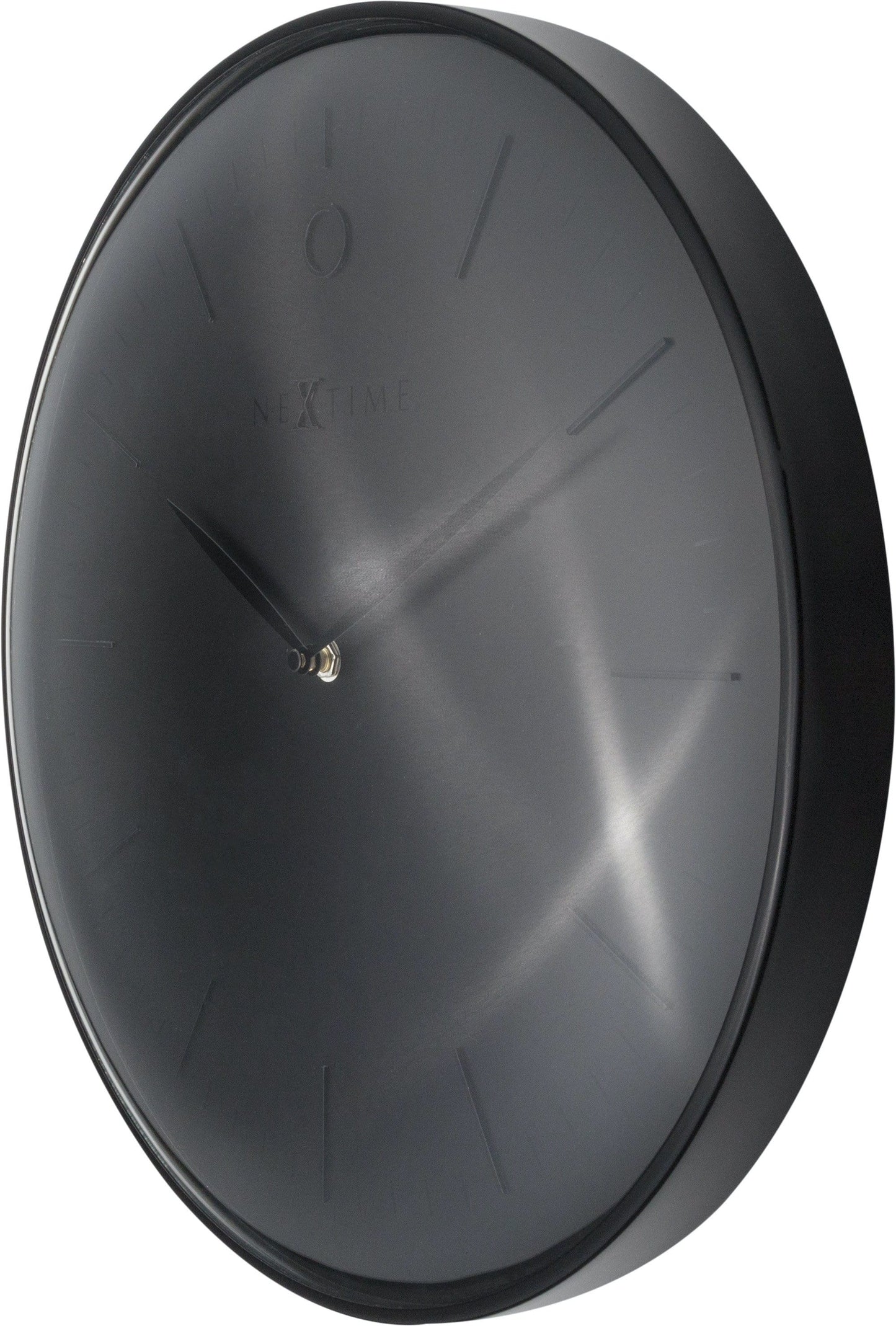 Wall clock- 40 cm - Metal - Dome shaped glass- 'Glamour' Wall clock NeXtime Clocks