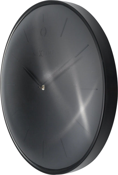 Wall clock- 40 cm - Metal - Dome shaped glass- 'Glamour' Wall clock NeXtime Clocks