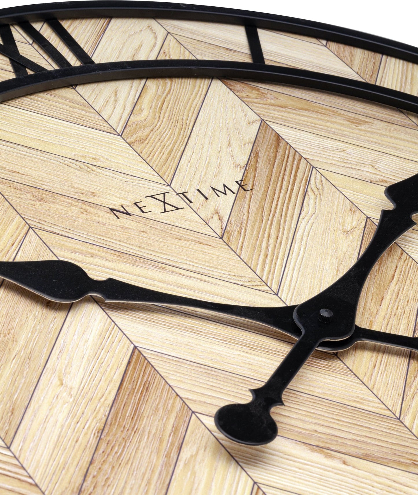 Wall clock - 58cm - Wood/Metal - 'Roman Vintage' Wall clock NeXtime Clocks