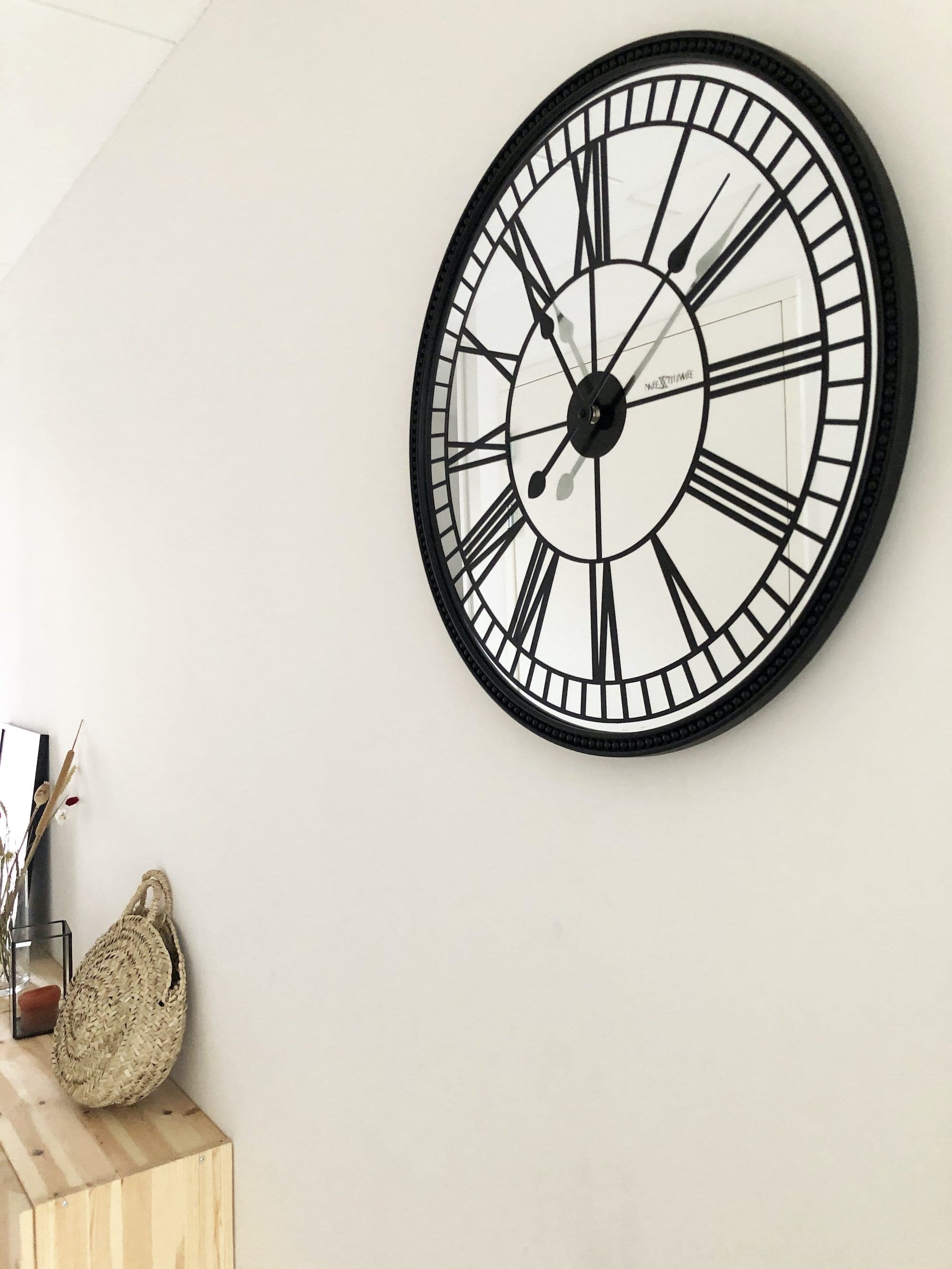 Wall clock - 56 cm - Mirror - 'Cleopatra mirror' Wall clock NeXtime Clocks