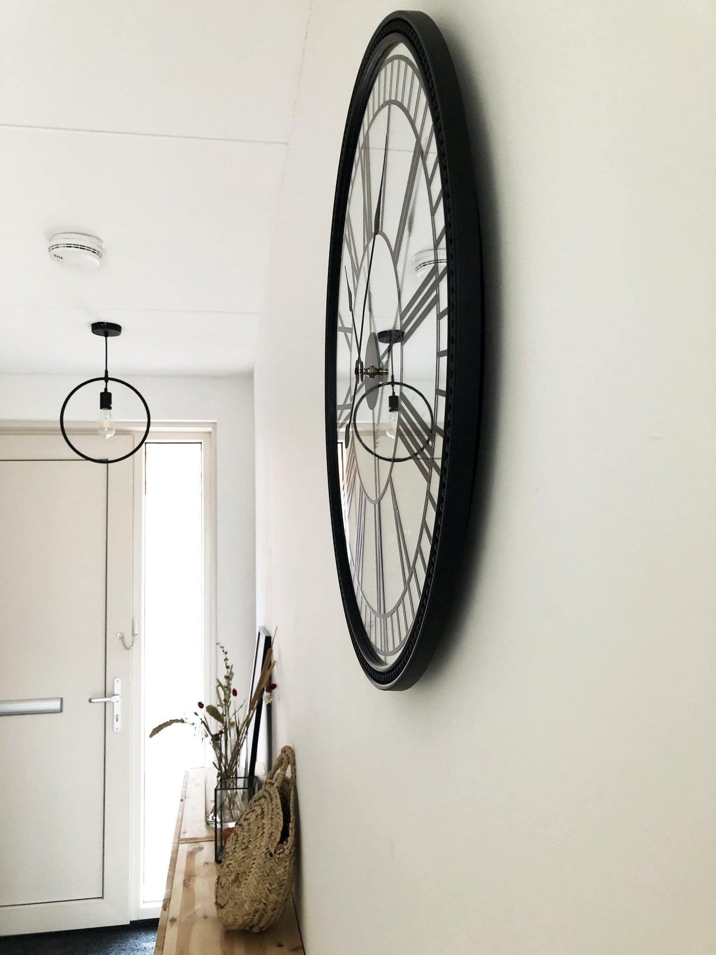 Wall clock - 56 cm - Mirror - 'Cleopatra mirror' Wall clock NeXtime Clocks