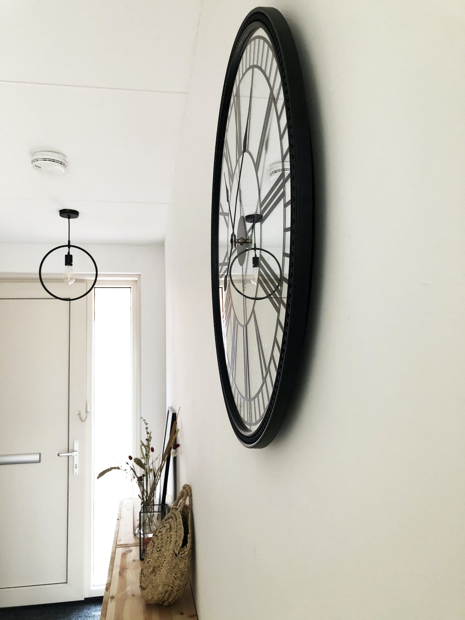 Wall clock - 56 cm - Mirror - 'Cleopatra mirror' Wall clock NeXtime Clocks