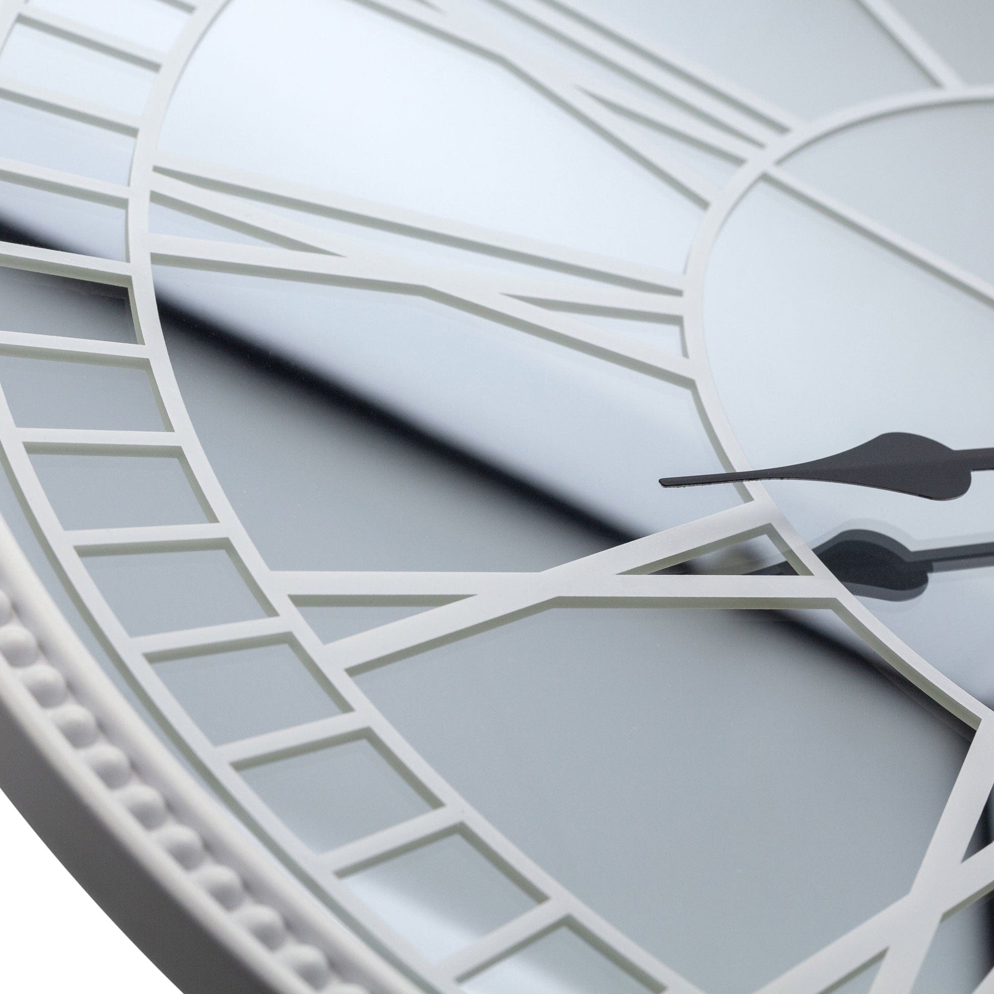 Large Wall clock 56cm - Silent - Mirror - Glass - "Cleopatra's Mirror" Wall clock NeXtime Clocks