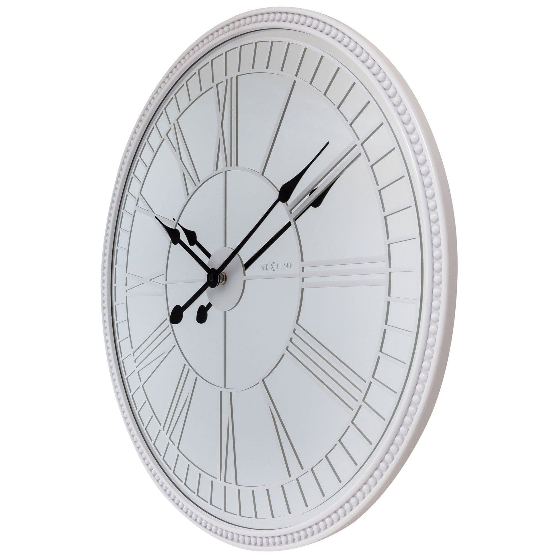 Large Wall clock 56cm - Silent - Mirror - Glass - "Cleopatra's Mirror" Wall clock NeXtime Clocks