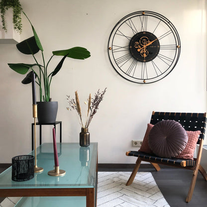 Roman Gear Clock XXL - 90.5cm - Metal - Roman Gear Clock Wall clock NeXtime Clocks