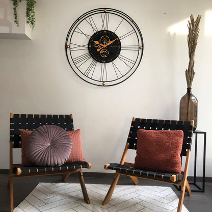 Roman Gear Clock XXL - 90.5cm - Metal - Roman Gear Clock Wall clock NeXtime Clocks