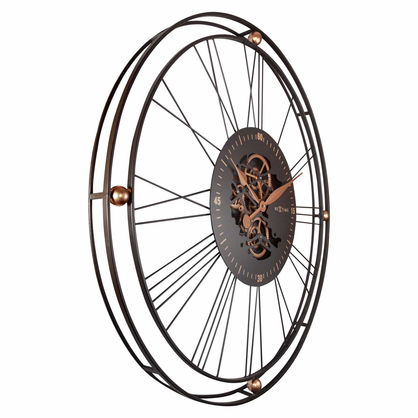 Roman Gear Clock XXL - 90.5cm - Metal - Roman Gear Clock Wall clock NeXtime Clocks