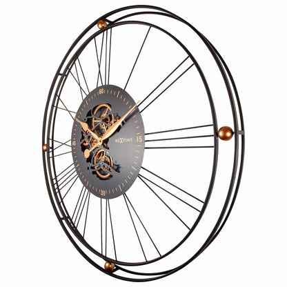 Roman Gear Clock XXL - 90.5cm - Metal - Roman Gear Clock Wall clock NeXtime Clocks