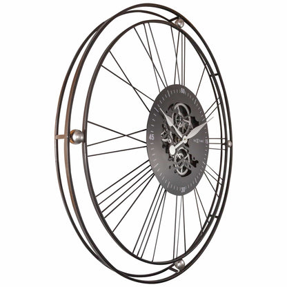 Roman Gear Clock XXL - 90.5cm - Metal - Roman Gear Clock Wall clock NeXtime Clocks