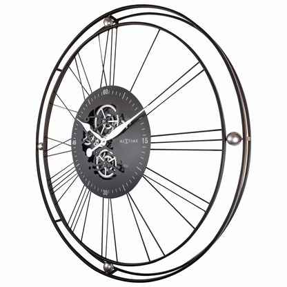 Roman Gear Clock XXL - 90.5cm - Metal - Roman Gear Clock Wall clock NeXtime Clocks