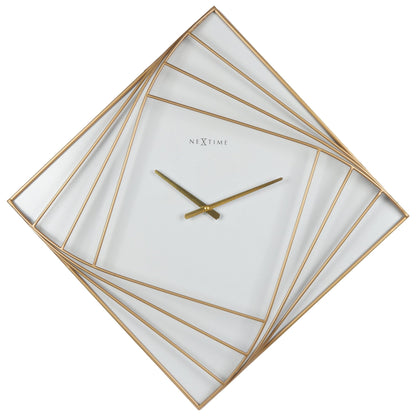 Large Square Wall Clock - 85x85cm - Metal - Turning Square Wall clock NeXtime Clocks