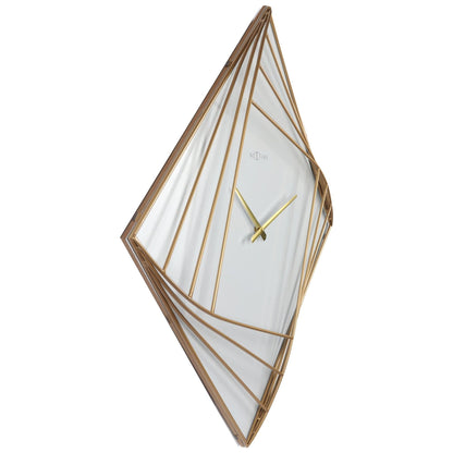 Large Square Wall Clock - 85x85cm - Metal - Turning Square Wall clock NeXtime Clocks