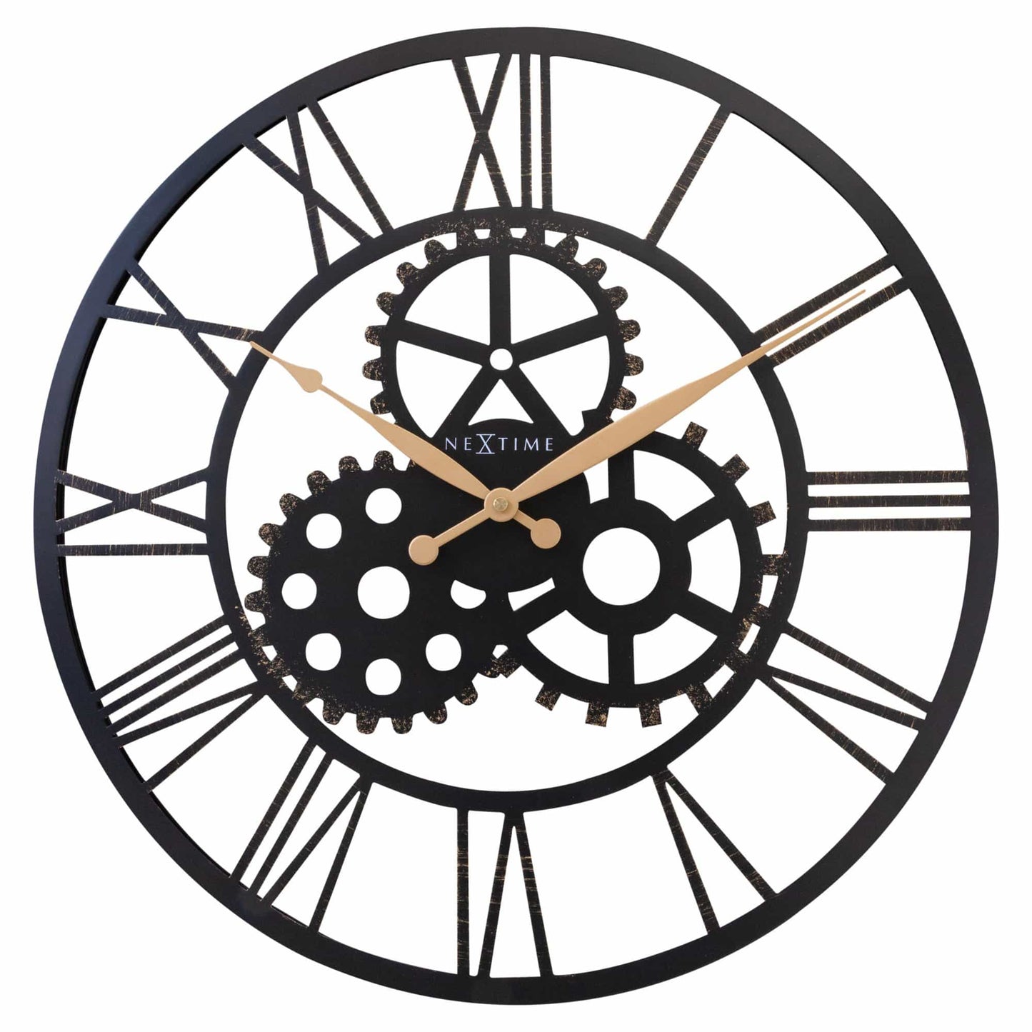 Roman Wall Clock - 50cm - Silent - Large - Metal - "Birmingham" Wall clock NeXtime Clocks