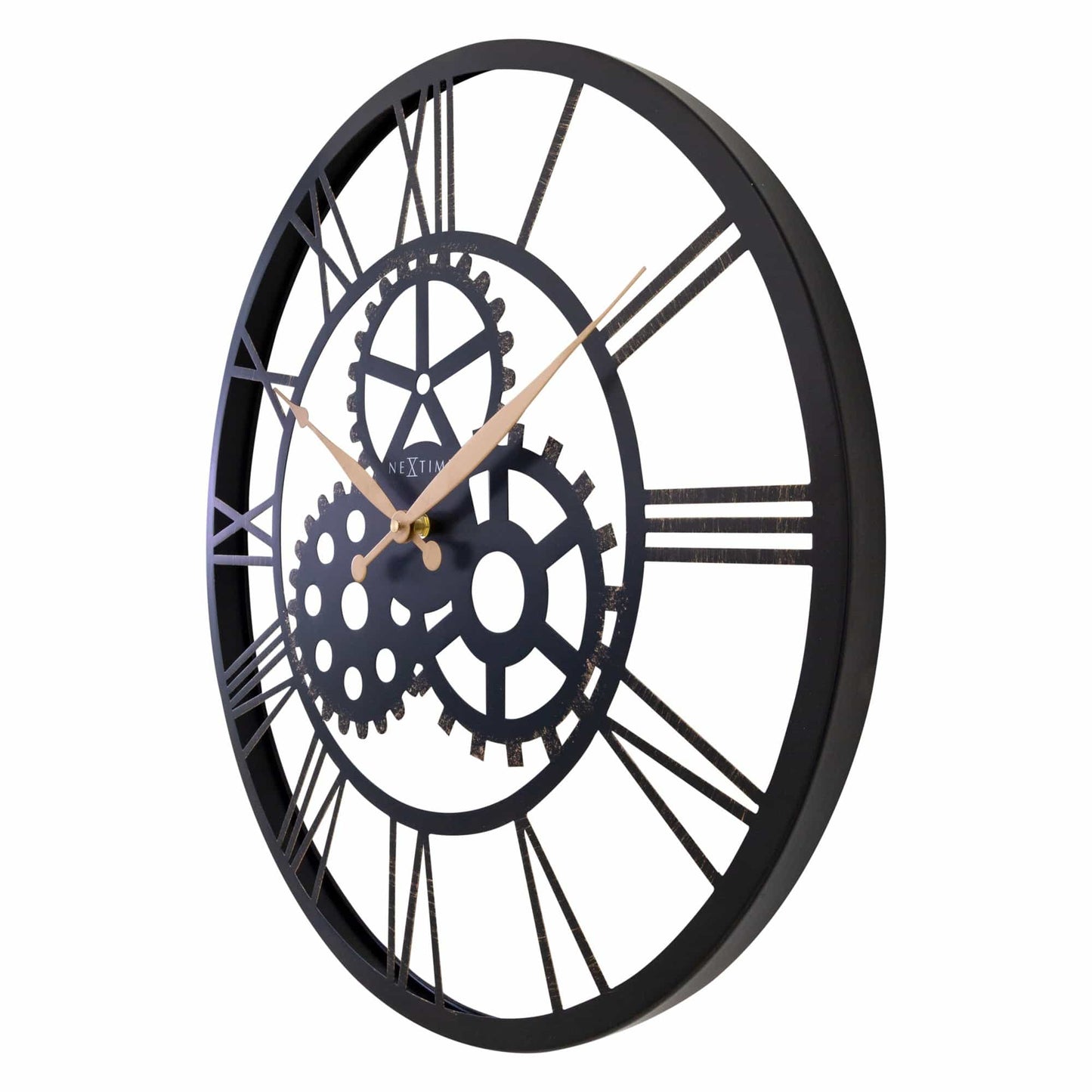 Roman Wall Clock - 50cm - Silent - Large - Metal - "Birmingham" Wall clock NeXtime Clocks