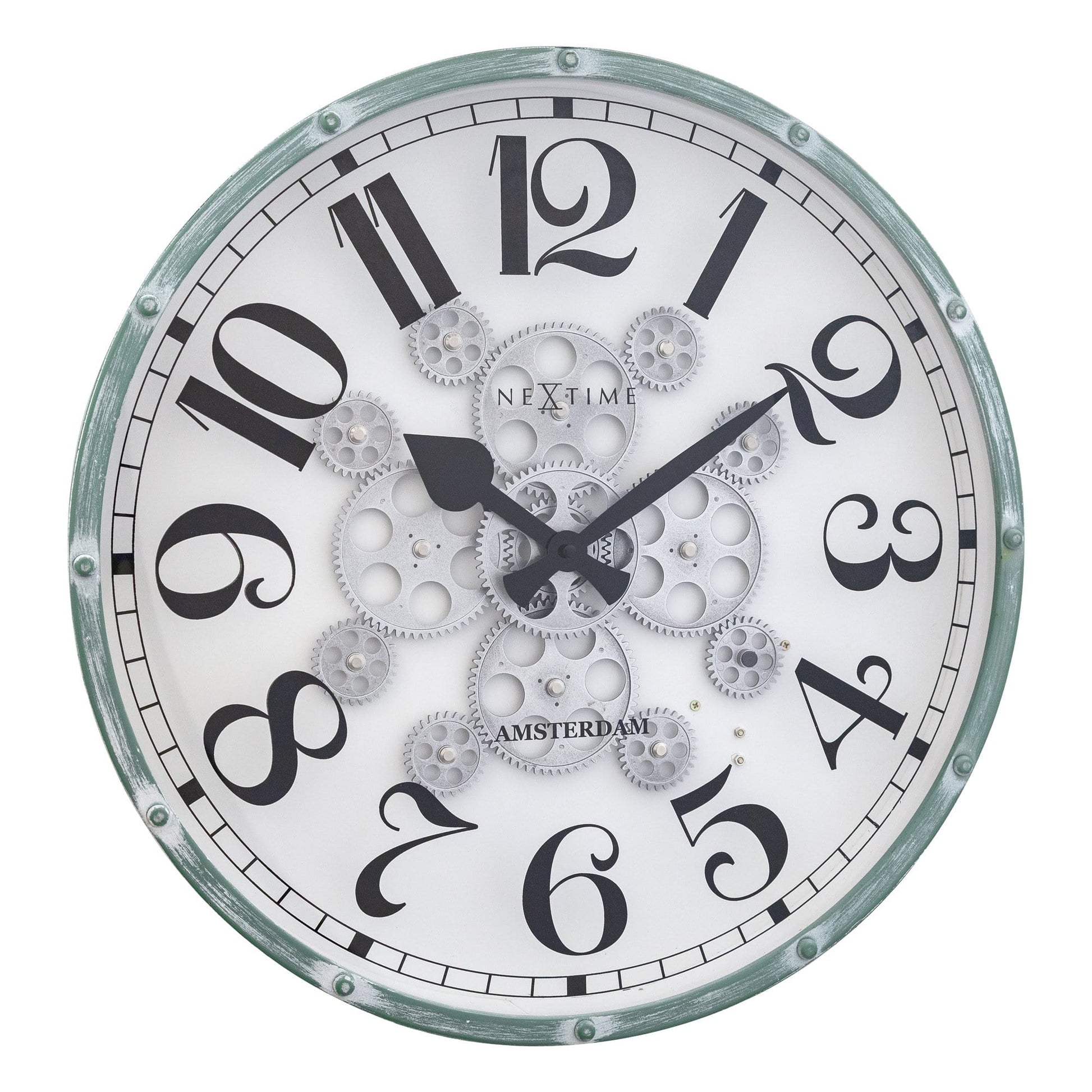 Moving Gear Clock - 50cm - "Henry" Wall clock NeXtime Clocks