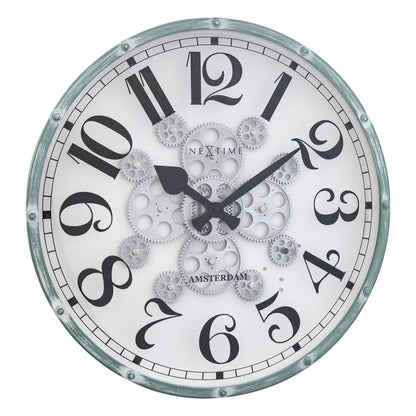 Moving Gear Clock - 50cm - "Henry" Wall clock NeXtime Clocks