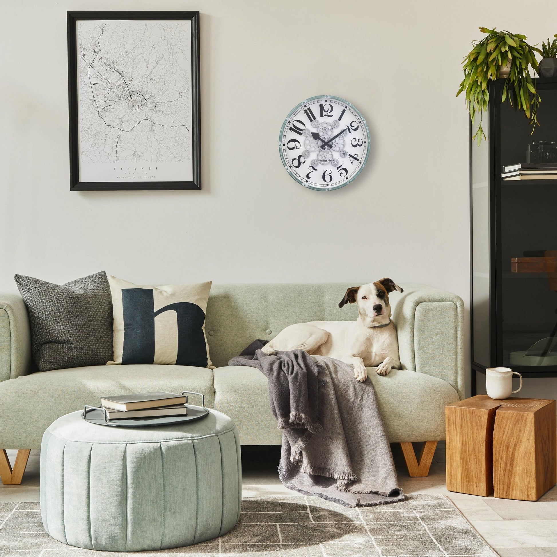 Moving Gear Clock - 50cm - "Henry" Wall clock NeXtime Clocks