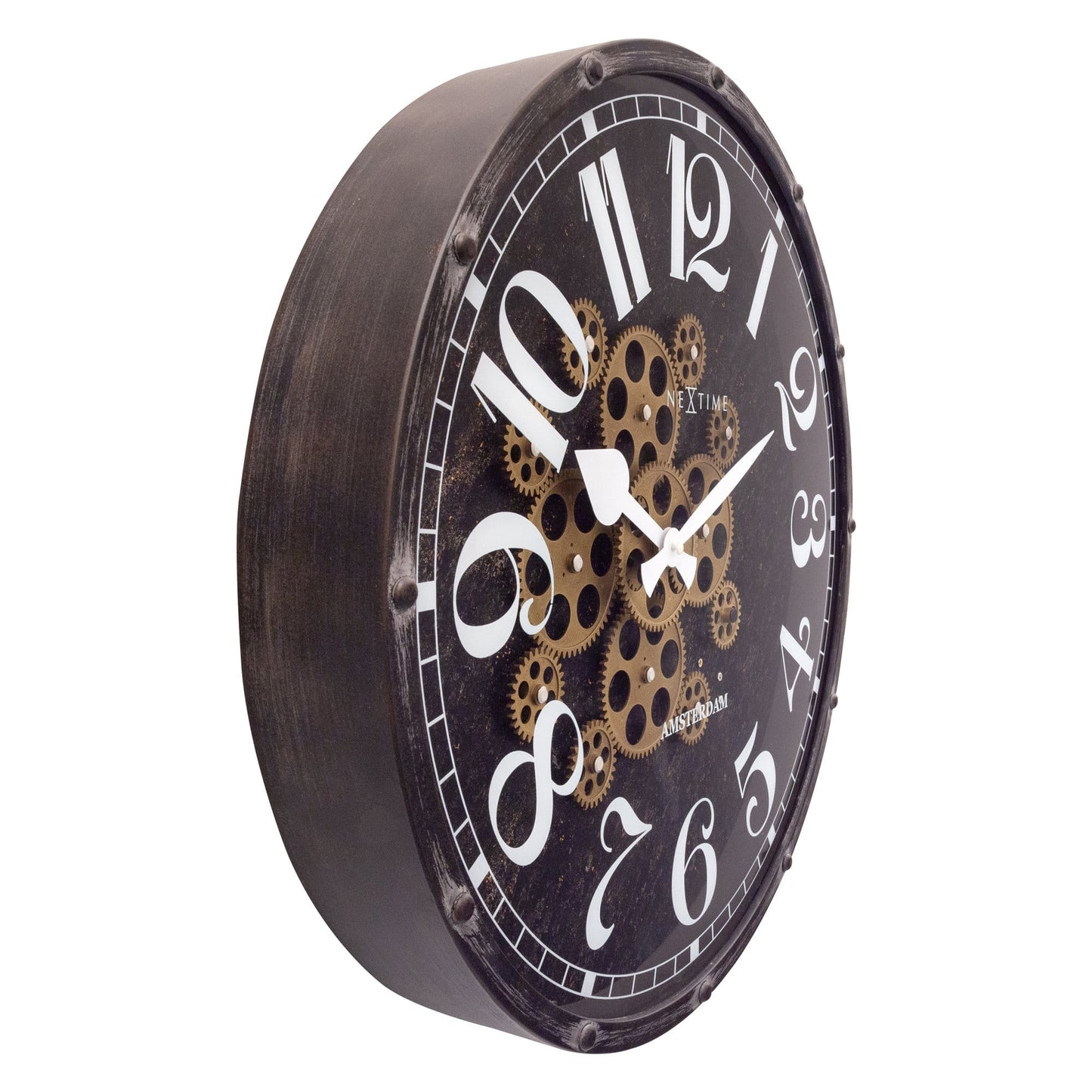 Moving Gear Clock - 50cm - "Henry" Wall clock NeXtime Clocks