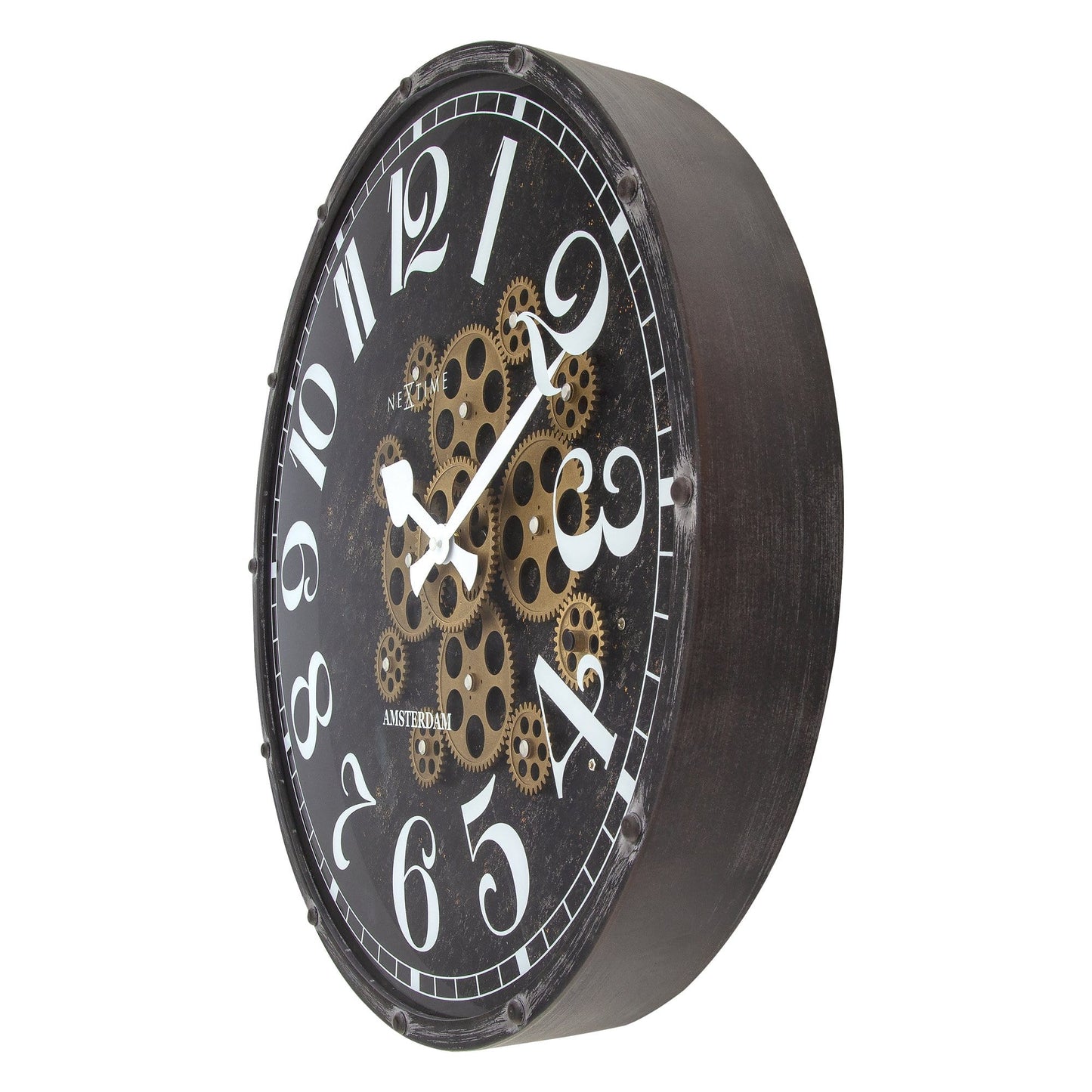Moving Gear Clock - 50cm - "Henry" Wall clock NeXtime Clocks