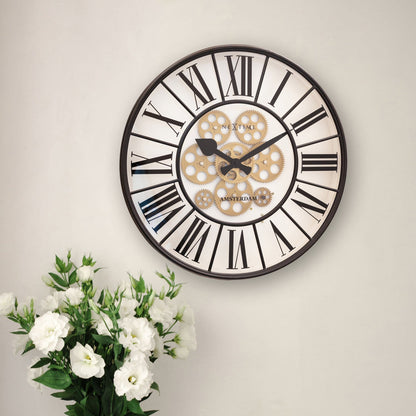 Moving Gear Clock - Large Wall Clock - 50cm - "William" Wall clock NeXtime Clocks